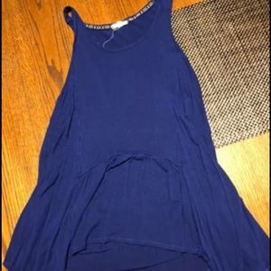 Royal blue long tank top